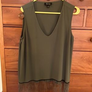 Thalia Sodi, L, olive green blouse